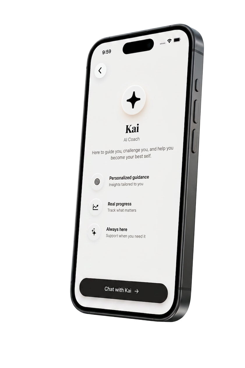 Kai AI coach profile screen in the elevateyou app